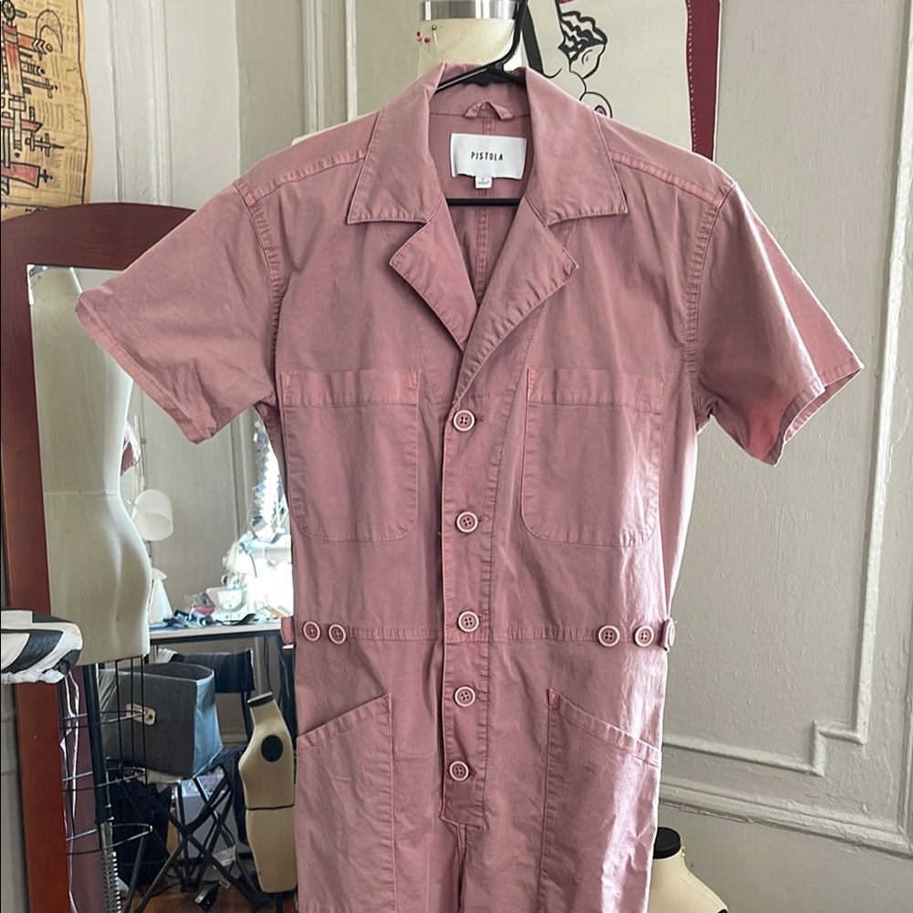 Pistola Blush Pink Utility Jumpsuit